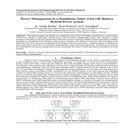 International Journal of Engineering Research and Development