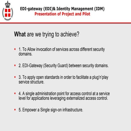 20090620 CWID EDI-gateway (EDI) Identity Management (IDM) US