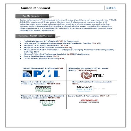 Sameh Mohamed CV-2017