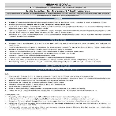 Software Testing_Resume