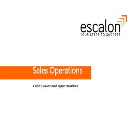 Escalon SalesOps Offering Overview July 2016