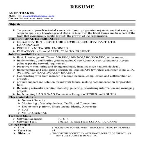 deepak resume | PDF