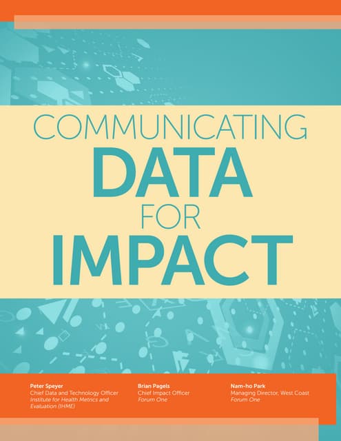Communicating Data for Impact