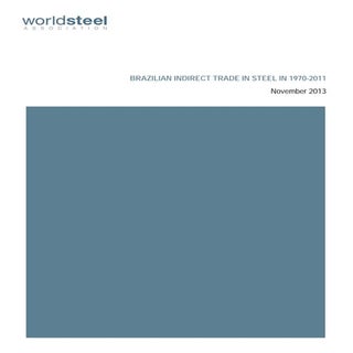 Brazilian indirect trade in steel, ...