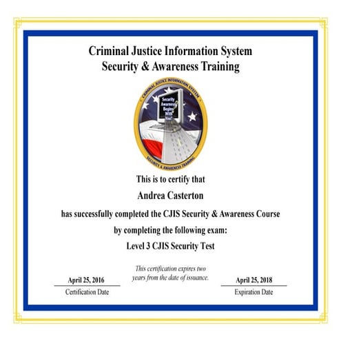 Andrea Casterton CJIS | PPT