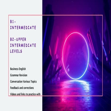 B1-B2 LEVEL-HELPFUL TIPS english class and notes | PPTX