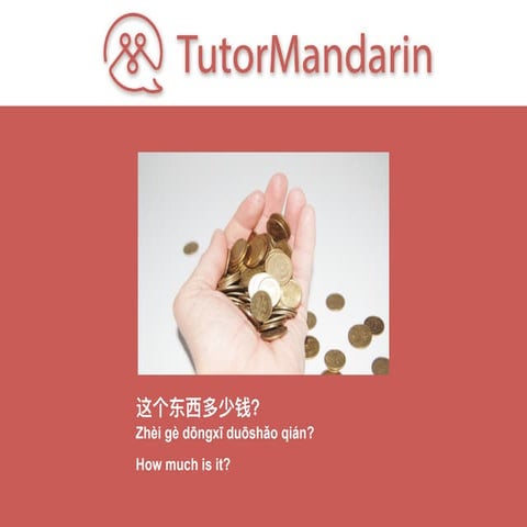 Chinese Lesson PDF - Beginner - How Much Is it? 