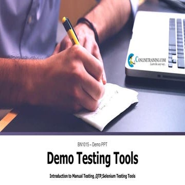 B1015 demo on selenium testing tools