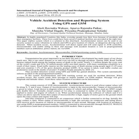 International Journal of Engineering Research and Development