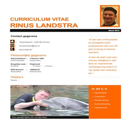 Cv Paul Van Elsdingen | PDF
