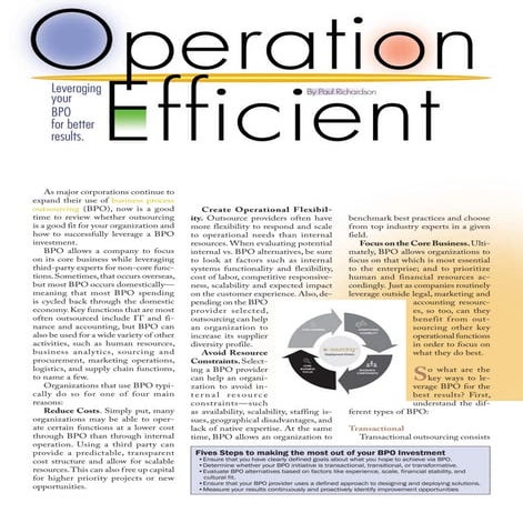 BPO Article MBE Mag Sept-Oct 2013