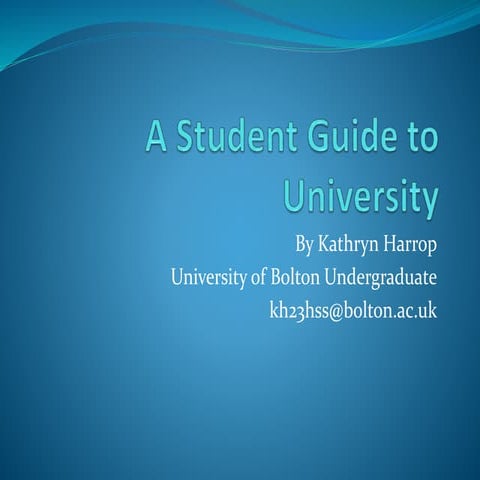 A Student Guide to University