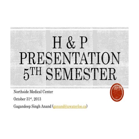 Clinical case seminar - Gagandeep Singh Anand - LINKEDIN