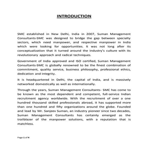 Company profile ccc | DOC
