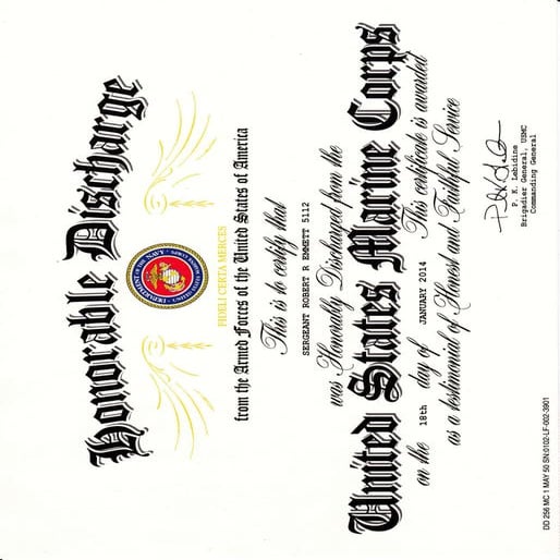 Honorable Discharge Certificate PDF