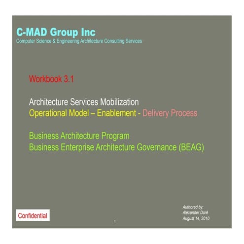 CMAD Group Workbook 3.1 Op Model Enable 