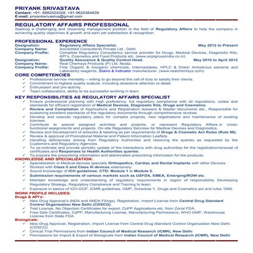 Priyank _ Regulatory