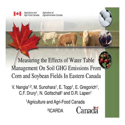 Greenhouse gas emissions and water management in peatland | PDF