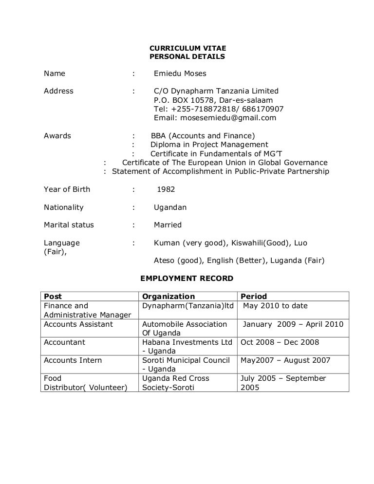Curriculum vitae vs resume image