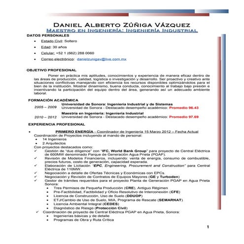 CV Daniel Zuniga (Rev11) | DOC