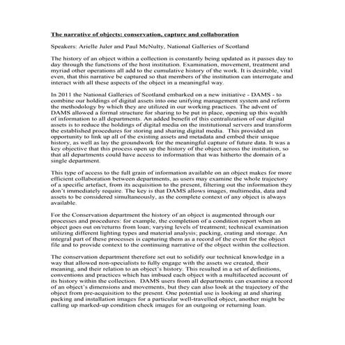 ERC 2012 Conference Abstract