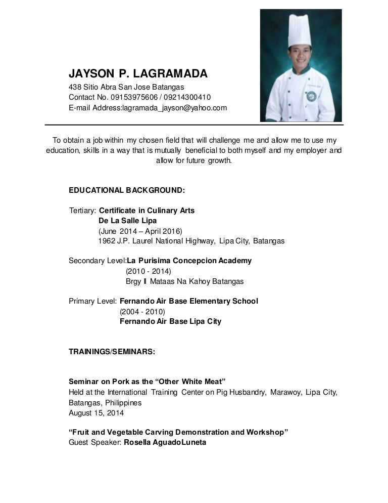 educational background resumes