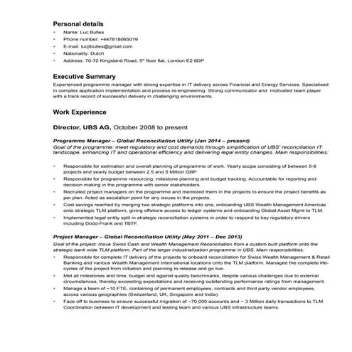 160929 SS CV in WB and ADB Format | PDF