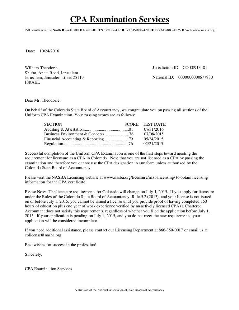 Cpa Congratulatory Letter Sample Cpa Congratulatory Letter Sample