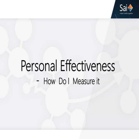 Personal  Effectiveness 