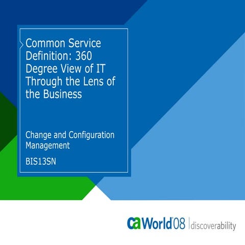 Common Service Definition