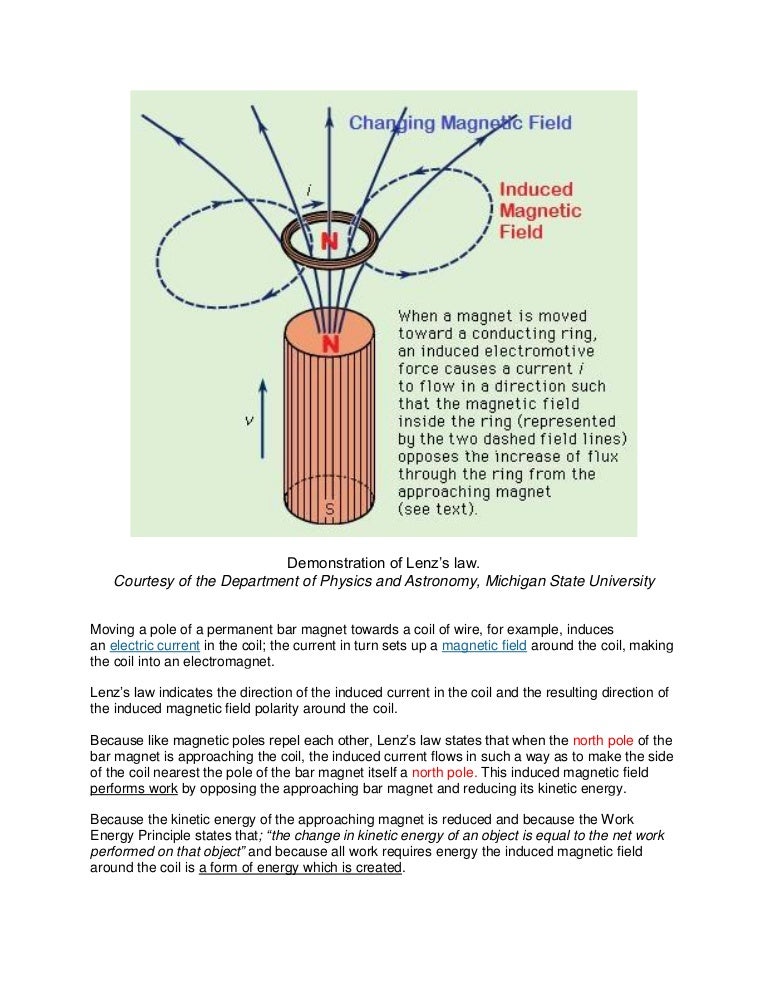 Correction of Lenz's Law and Conservation of Energy for Encyclopædia
