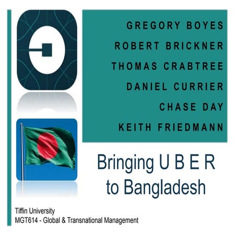 Uber in Bangladesh Business Proposal