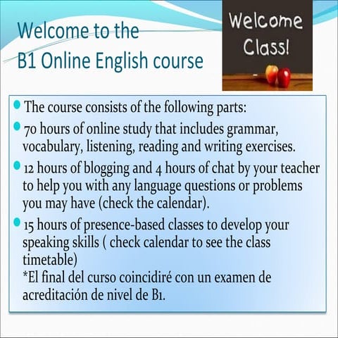 B1 online introduction