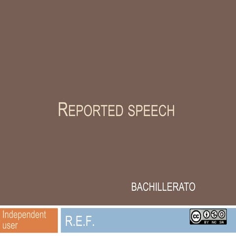 B1 reported speech web