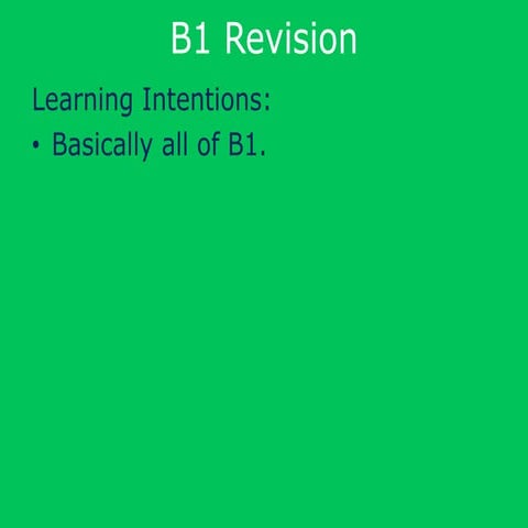 B1 revision