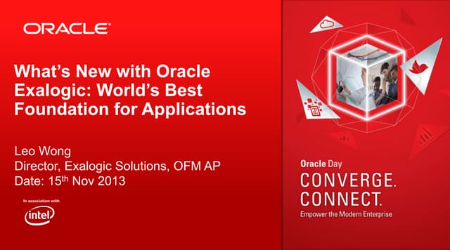 B2   whats new with oracle exalogic worlds best foundation for applications