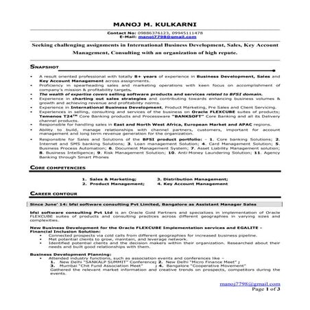 Manoj Kulkarni--CV (Updated)