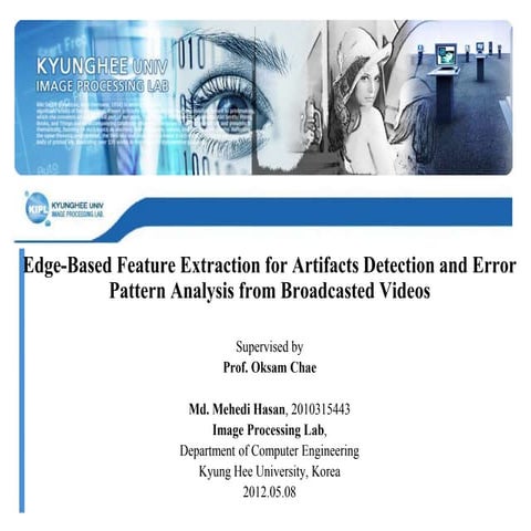 Artifacts Detection by Extracting Edge Features and Error Block Analysis from...