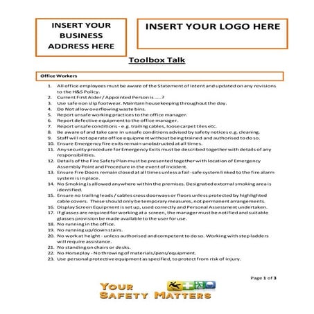 Office Workers Template | DOCX