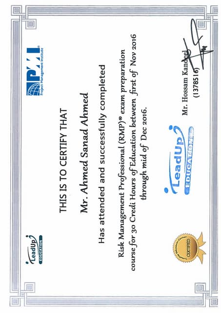 RMP Course PDF RMP Course PDF