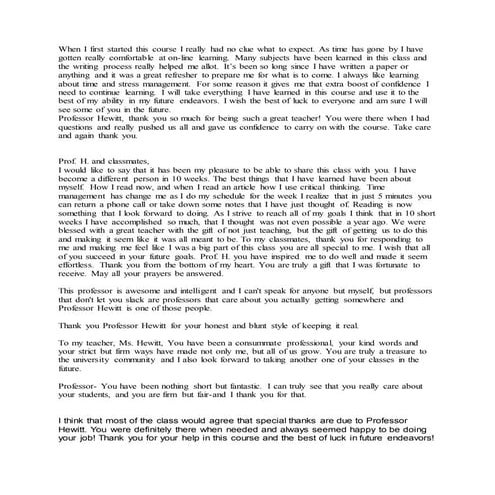 Student comments | DOCX