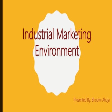 Industrial Marketing Environment
