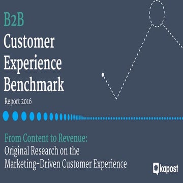 B2B Customer Experience Benchmark Report 2016