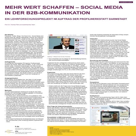 Poster: B2B-Kommunikation im Social Web