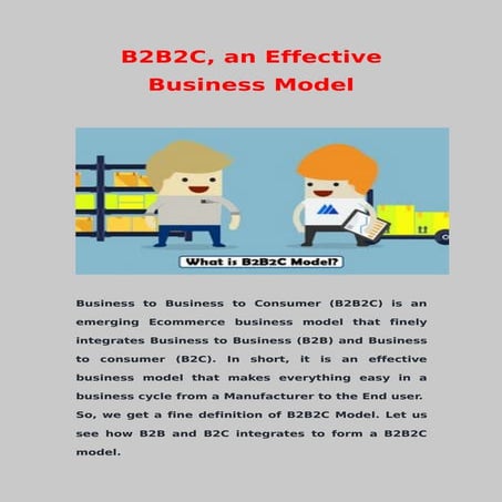 B2B2C,an Effective Business Model 