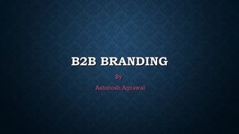 B2B Branding