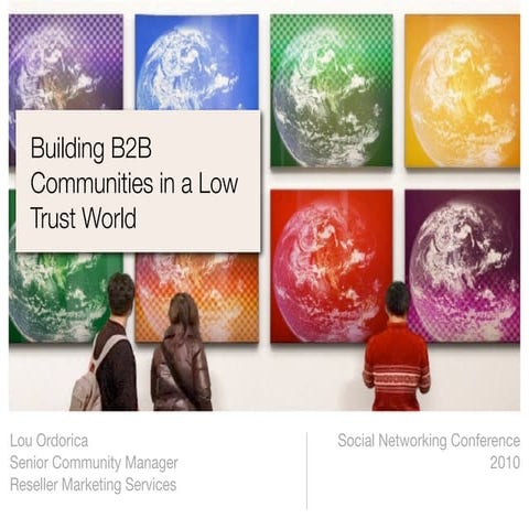 Building B2B Communities in a Low Trust World
