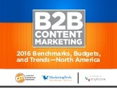 B2B Content Marketing - 2016 Benchm...