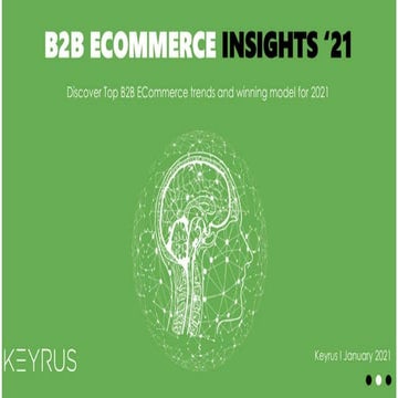 B2B ecommerce insight 2021 from Keyrus