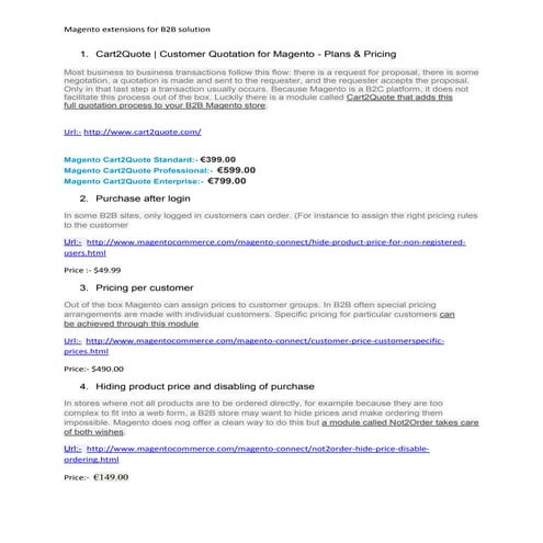 B2 b extensions list